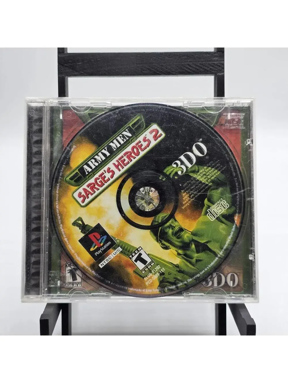 Army Men Sarge's Heroes 2 Sony PlayStation Ps1 Case/NO Manual Tested